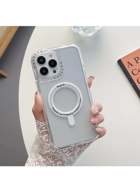 Case Cover For iPhone 13 mini 3 in 1 MagSafe Magnetic Phone Case White