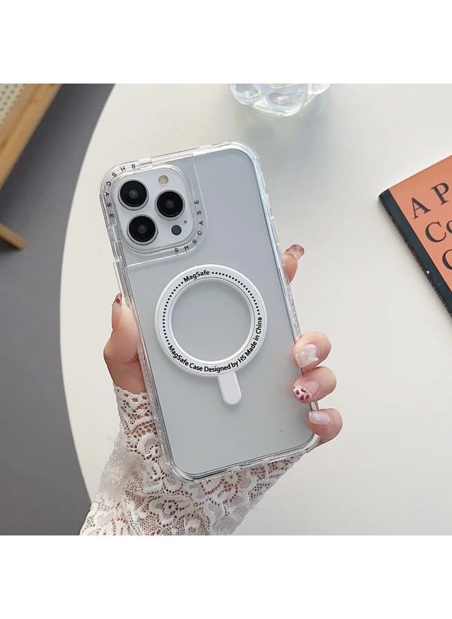 Case Cover For iPhone 13 mini 3 in 1 MagSafe Magnetic Phone Case White