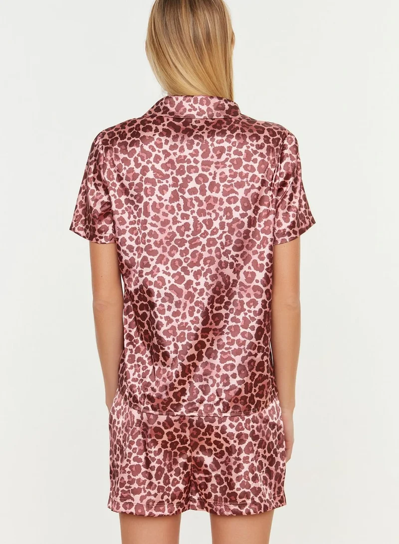 trendyol Printed Shirt & Shorts Set