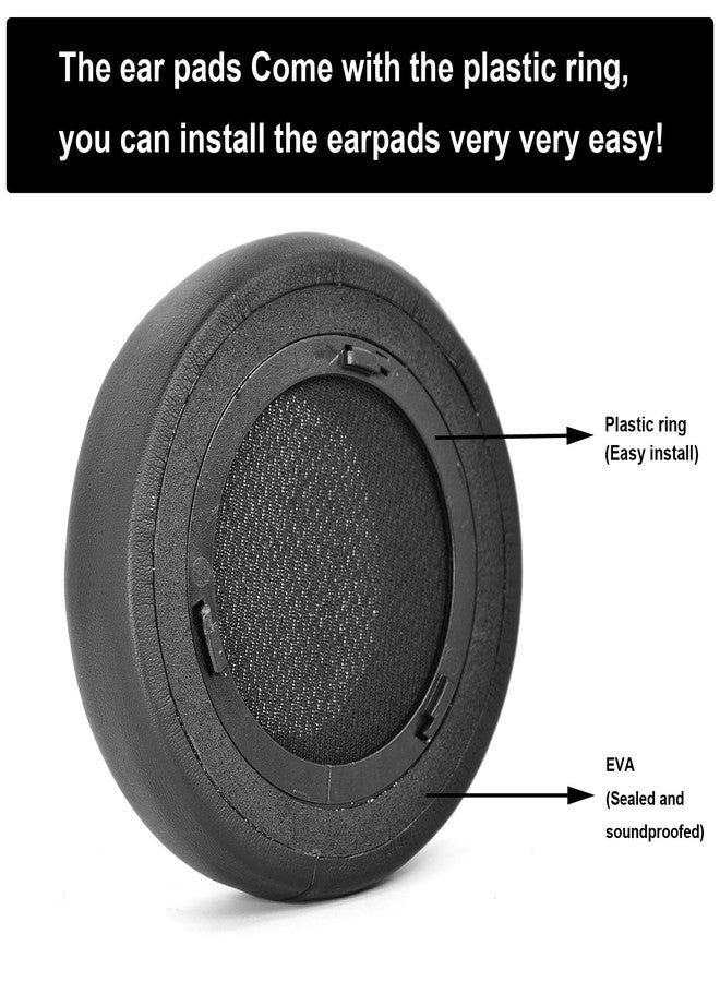 defean وسادات أذن فيرتوسو XT السميكة - وسادة أذن بديلة متوافقة مع Corsair Virtuoso RGB Wireless SE Gaming، جلد أنعم، رغوة عازلة عالية الكثافة، سمك إضافي (أسود سميك) - Image 4