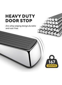 Arabest Door Stopper with Organizers (2 Pack), Heavy Duty Door Stop Wedge Made of Premium Quality Zinc and Rubber Suits Any Door and Most Surface  - Image 4