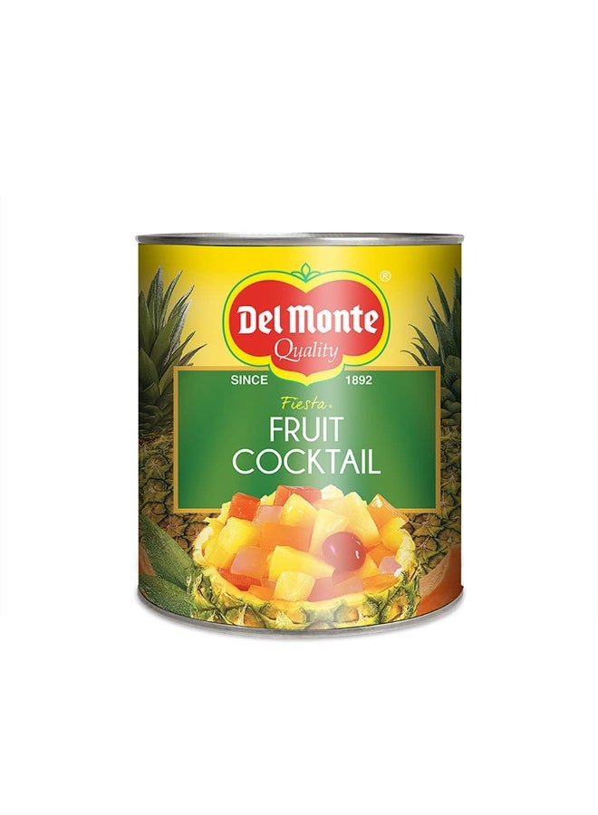 Del Monte Fiesta Fruit Cocktail, 439g | Canned Fruits| Bite Sized Fruits | Mixed Fruits | Pineapple | Papaya | Coco | Cherries - Image 1