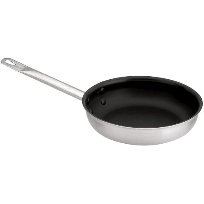World Cuisine 14 18 Inch TriPly Stainless Steel NonStick Frying Pan
