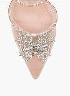 Celeste Women's Embellished Shoes with Buckle Closure and Stiletto Heels Ramadan Collection  - Image 4