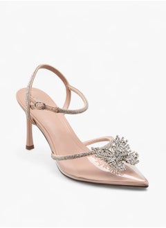 Celeste Women's Embellished Shoes with Buckle Closure and Stiletto Heels Ramadan Collection  - Image 2