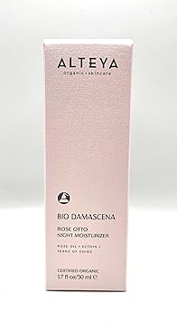 Alteya Organic Night Moisturizer 50ml NaTrue Certified Organic AWARD WINNING Pure Natural Skin Care Based on Therapeutic Grade Bulgarian Rose Essential Oil Rosa Damascena - Image 2