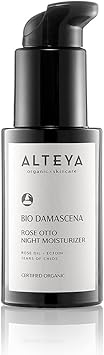 Alteya Organic Night Moisturizer 50ml NaTrue Certified Organic AWARD WINNING Pure Natural Skin Care Based on Therapeutic Grade Bulgarian Rose Essential Oil Rosa Damascena - Image 1