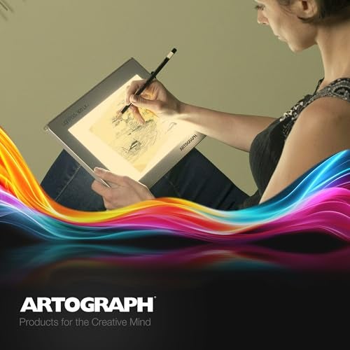 Artograph صندوق ضوء LED رقيق من آرتوغراف، 9" × 6" لوح رسم وتتبع قابل للتعتيم، LightPad 920 LX - Image 2
