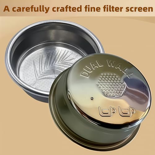 cdipkif BES860XL Double Cup Dual Wall coffee Filter Basket compatible with Breville BES870/875/880/878/890/500/BES860XL Coffee Machine Pressurized Filter Basket basket Fits various Breville models - Image 5