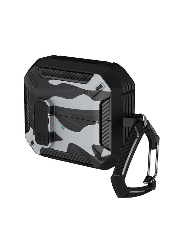 For Samsung Galaxy Buds3/3Pro Wireless Bluetooth Headset Protective Cover Switch Lock Camouflage Headset