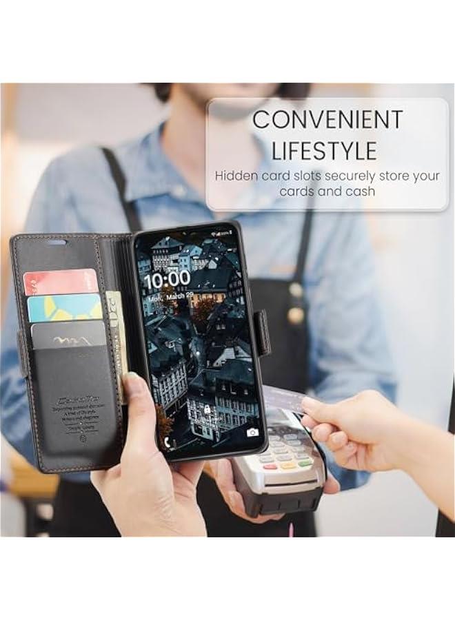 Samsung Galaxy A06 RFID Blocking Leather Wallet Phone Case Flip Cover - Image 3