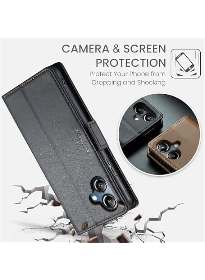 Samsung Galaxy A06 RFID Blocking Leather Wallet Phone Case Flip Cover - Image 4