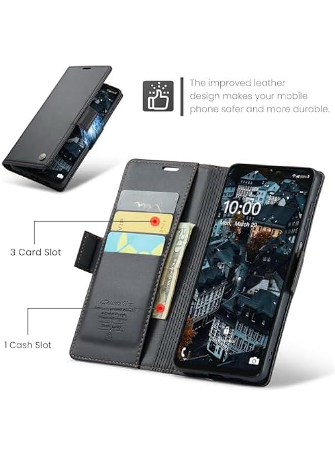 Samsung Galaxy A06 RFID Blocking Leather Wallet Phone Case Flip Cover - Image 5