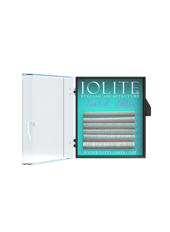 IOLITE Colored Classic Lashes Eyelashes Ombre Silver C Curl 7T Mix 2