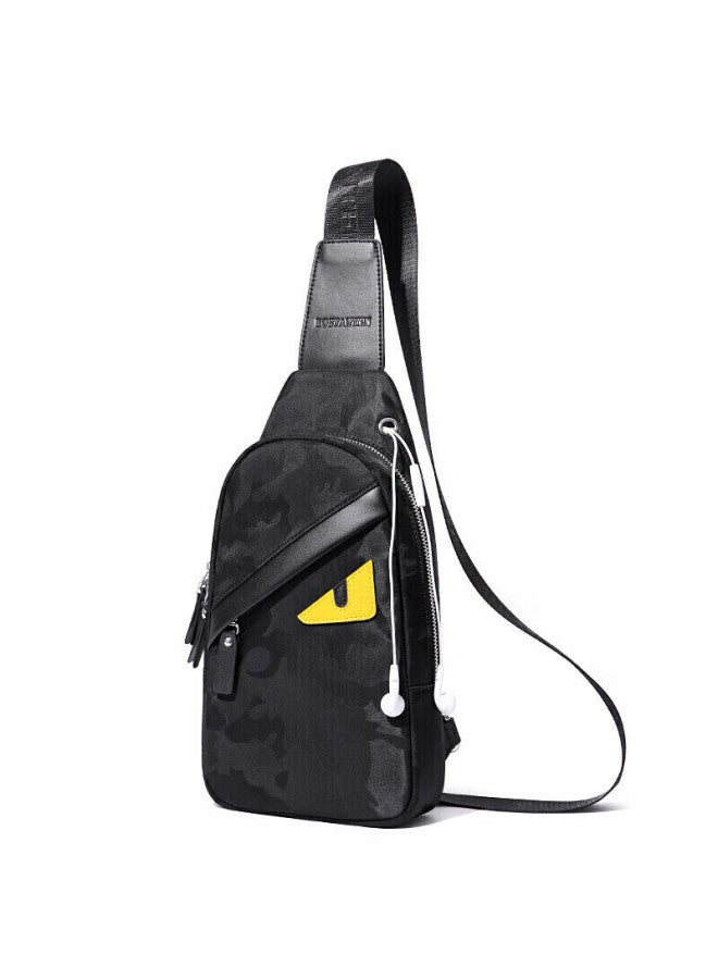 Bostanten Bosidandun Men's Chest Bag, Waist Bag, Mini Shoulder Crossbody Bag, Small Monster Trendy Backpack For College Students, Phone Bag - Image 1