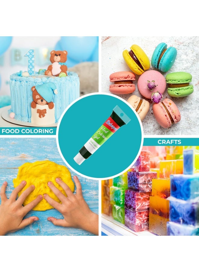 Bakerpan Gel Food Coloring for Baking, Royal Icing, 20g Edible Food Coloring Gel for Cake Decorations - Set of 8 - Image 4