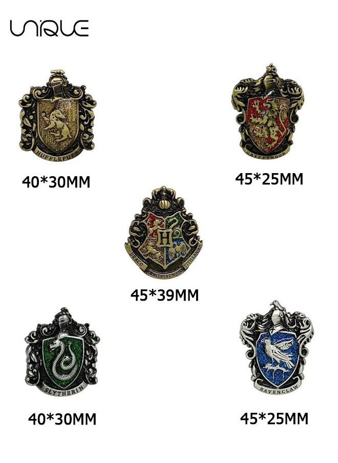 Unique - 5 Pcs Brooches - Harry Potter Brooch - Creative Cartoon Alloy Brooch - Suitable for School Bags/Jackets/Sweaters/Scarves/Jeans/Backpacks/Enamel Pins - Image 1