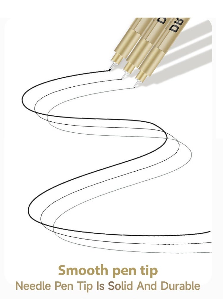 Bukela 12 Black Drawing Pens, Liquid Fineliner Pens, Art Pens Set, Waterproof Pens, Quick Drying Micro Fine Point Drawing Pens for Artist,Manga Pens,for Sketching,Technical Drawing - Image 4