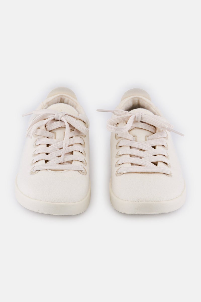 Allbirds Women Wool Piper Lace Up Shoes, White - Image 4