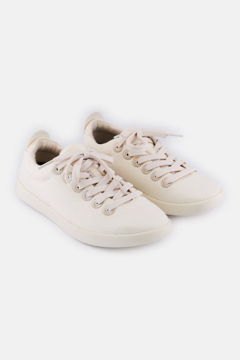 Allbirds Women Wool Piper Lace Up Shoes, White - Image 1