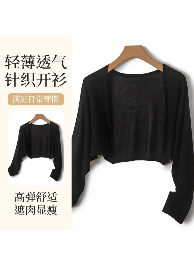 Modal Lightweight Summer Knitted Cardigan For Women, Versatile Basic Cover-Up With High Elasticity, Comfortable And Flattering - Image 2
