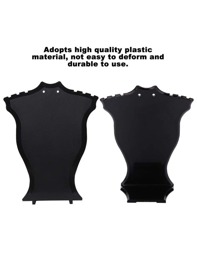 klarako Earrings Display Stand - Mannequin Bust Store Display Stand for Storage and Presentation of Jewelry - Not Easy to Deform(Black)  - Image 3
