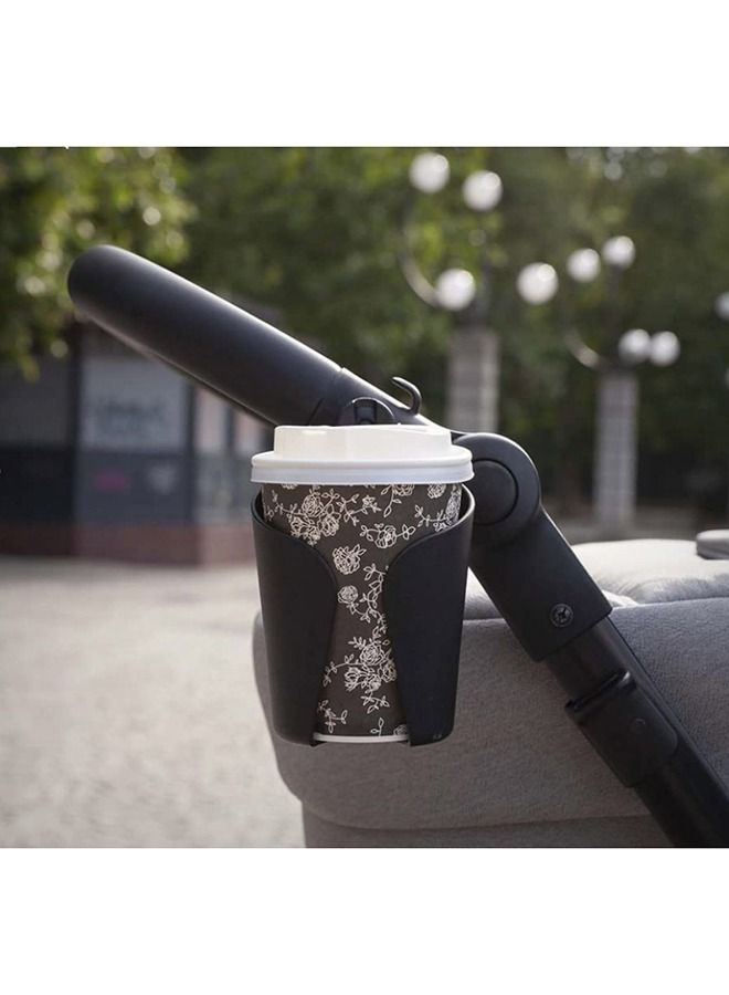 cam حامل أكواب لعربة الأطفال، زجاجة، منظم، قابل للتعديل، مشروب عربة الأطفال، كوب عالمي، عربة دفع، رف عربة، مقابض، عربة أطفال، زجاجة ماء، حامل هاتف - أسود - Image 3