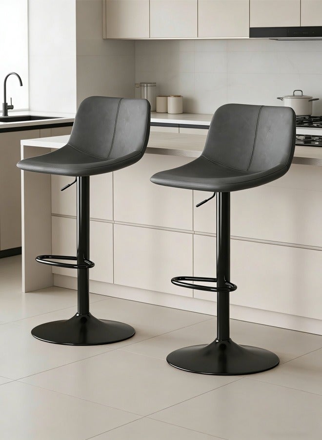 2pcs بار البراز كرسي بار كرسي العداد كرسي كرسي كرسي بارز كرسي كرسي حانة دوارة كرسي مسند المنزل براز عالي حديث وبسيط كرسي الحانة مع ارتفاع راحة الظهر براز شريط قابل للتعديل مع مسند القدمين كرسي شريط مضاد بدون سلاح للمطبخ المنزلي,كراسي بار,كراسي بار مطبخر,كرسي بار مطبخ,كراسي بار مطبخ - Image 1