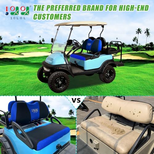 10L0L Golf Cart Seat Covers for Yamaha Club Car PrecedentTempo Breathable Mesh Front Seat Upgrade NoDrill Installation AllSeason Comfort OEM Factory Fit - Image 3