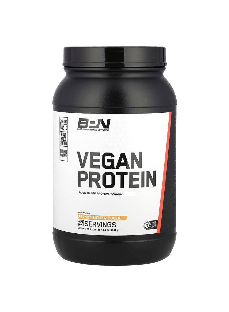 Vegan Protein, Peanut Butter Cookie, 1 lb 14.4 oz (861 g)