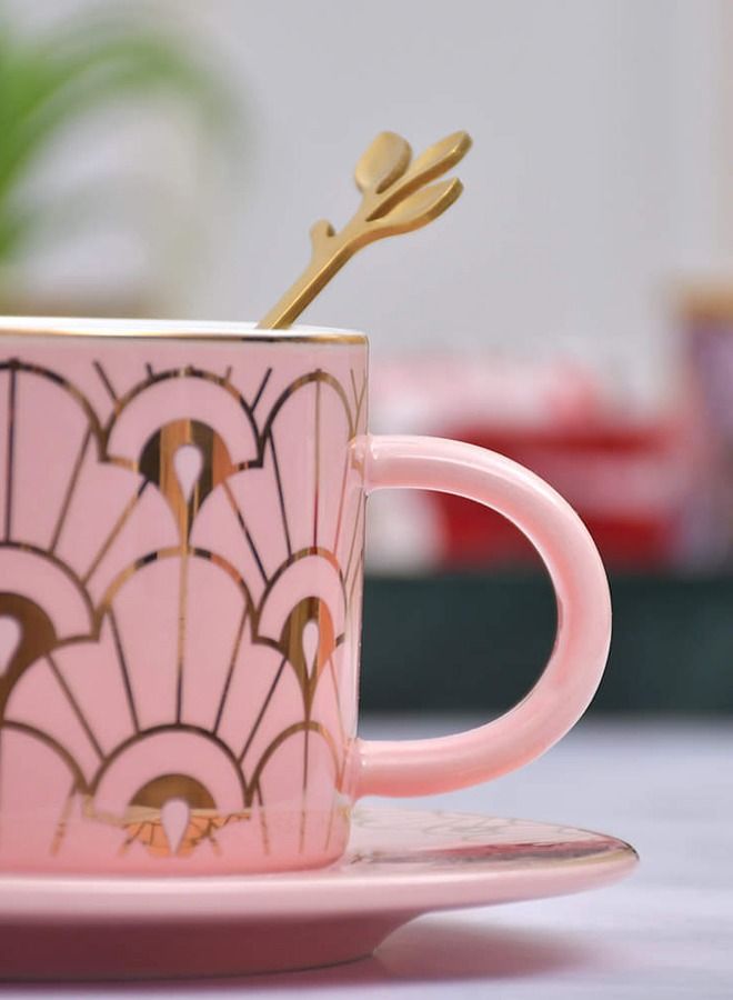 XIANGYU Luxury Coffee Teacups With Handle Gifts Tableware Cup And Saucer Spoon For Home - Image 3