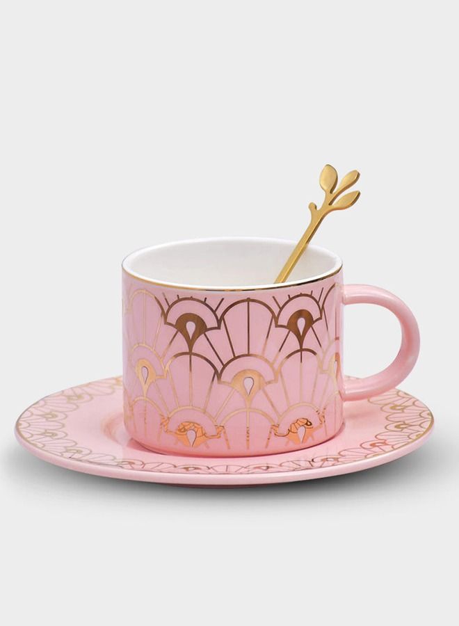 XIANGYU Luxury Coffee Teacups With Handle Gifts Tableware Cup And Saucer Spoon For Home - Image 1