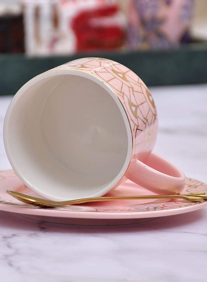 XIANGYU Luxury Coffee Teacups With Handle Gifts Tableware Cup And Saucer Spoon For Home - Image 2