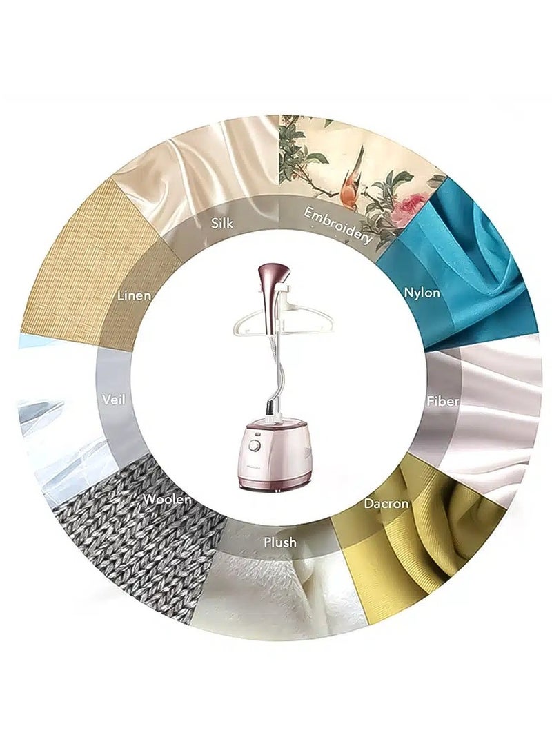 ال سي مكواة بخار ملابس بقوة ١٨٠٠ واط وسعة لترين، محمولة للاستخدام المنزلي، ٦ مستويات من البخار المستمر DLC-36429 - وردي - Image 5