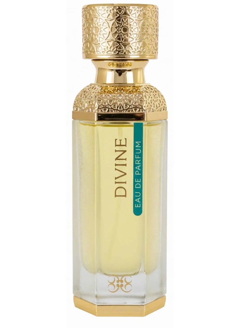 DIVINE Luxury Eau De Parfum for Men and Women Exquisite Blend of White Peach Aldehydes Musk and Akigalawood with Ambroxan for a Royal Lasting Scent