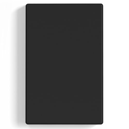 ELEGRP Blank Wall Plate Cover, 1-Gang Screwless Blank Outlet Plate, Mid-Size 4.88" x 3.13" Unbreakable Thermoplastic Blank Faceplate Cover for Unused Outlets/Switches, UL Listed (1 Pack, Matte Black) - Image 1