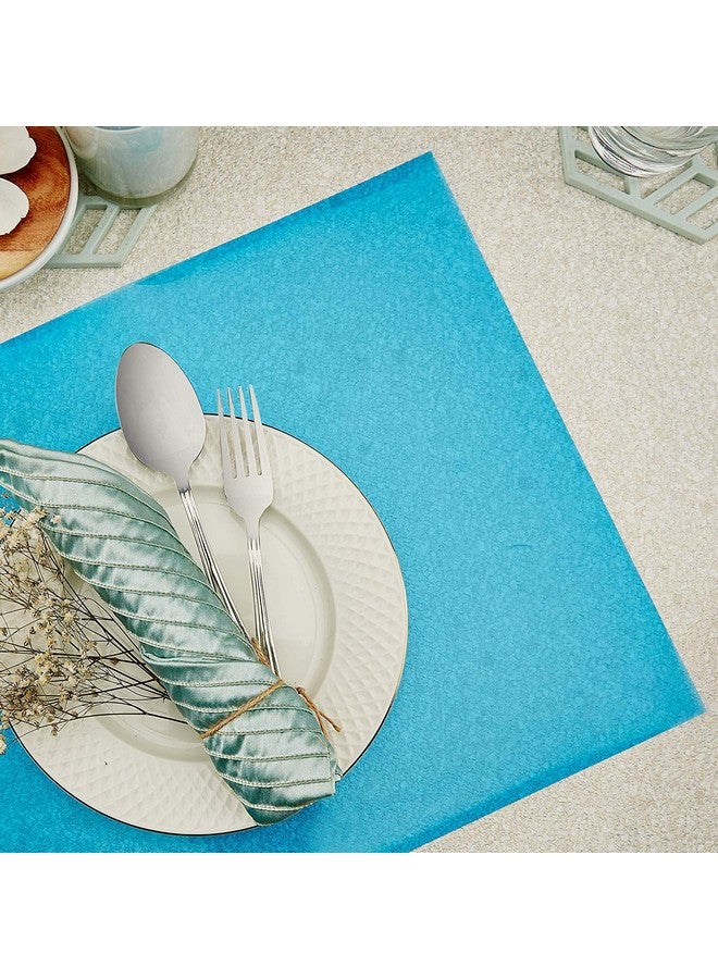 Kuber Industries PVC Fridge Mats|Multipurpose Mat for Refrigerator|Refrigerator Mat|Placemats for Kitchen|Shelf Liner Mat|Set of 6|Blue - Image 4