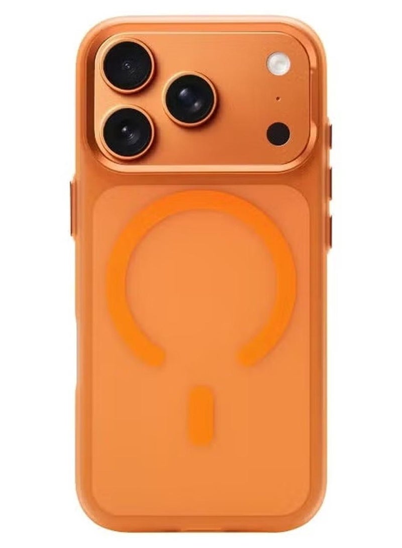 iPhone 17 Pro Max Case with MagSafe,Ultra Thin Slim Fit Matte Finish Skin-Friendly Feel Hard Shell Protective Cover - Designed for iPhone 17 Pro Max(orange) - Image 1