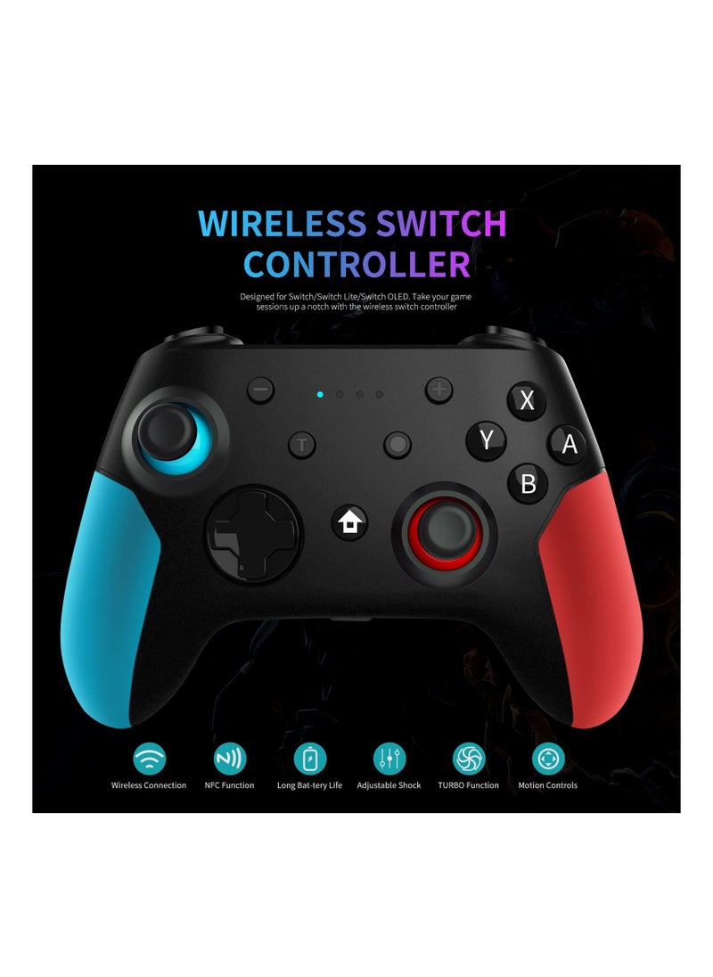 KASTWAVE Wireless Pro Controller for Switch/ for Switch Lite Remote Pro Controller Gamepad Joystick with Dual Vibration, Gyro Axis, Motion Support Wake Up and Adjustable Turbo  - Image 2