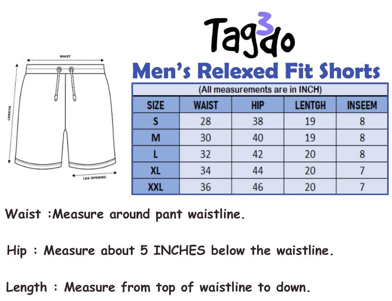 TAGDO Men's Woven Solid Color Short Mid-Rise Straight Leg Shorts (Shorts-Waffle-2027-Navy-XL) - Image 3