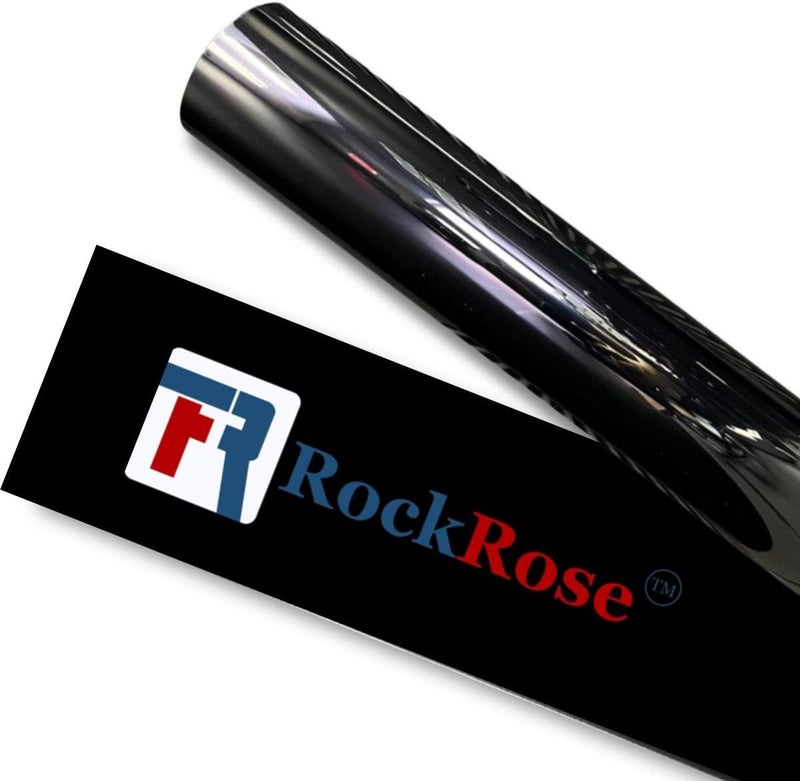 ROCKROSE Charcoal 2PLY Nano Ceramic 20% VLT Car Tint 20 in x 5 FT Professional Window Tint Heat, UV 99%, and IRR 85% to 90% Tint for Cars or Building Adhesive Film Easy Shrink, Plotter Friendly - Image 1