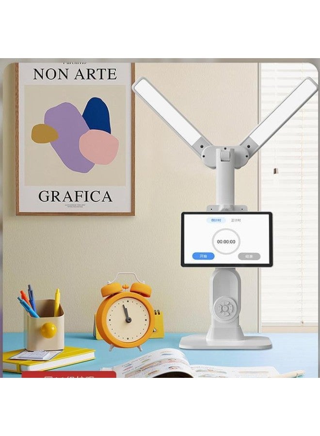 Android Intelligent Learning Desk Lamp Tmall With The Same Manufacturer Of Primary And Secondary School Students Multi-functional Eye Protection Desk Lamp Learning Machine-Specifications:Android System White + Video Call + Young I Small Connection + Home Submission