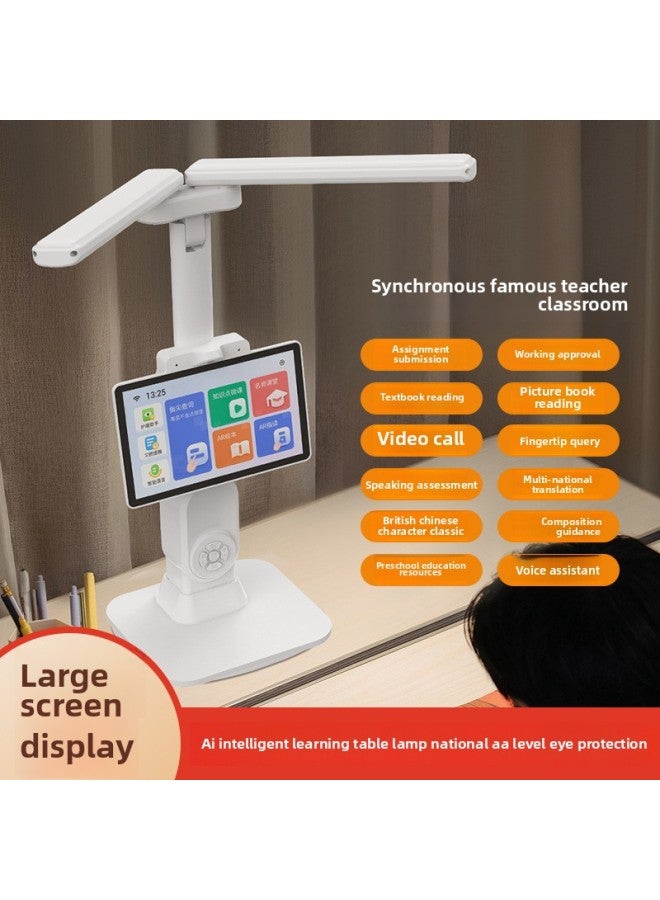Android Intelligent Learning Desk Lamp Tmall With The Same Manufacturer Of Primary And Secondary School Students Multi-functional Eye Protection Desk Lamp Learning Machine-Specifications:Android System White + Video Call + Young I Small Connection + Home Submission