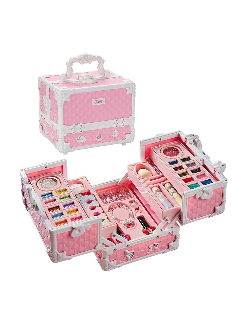 Joshberg Kids Makeup Kit with Storage Case for Girls Pretend Play Toys  - Image 1