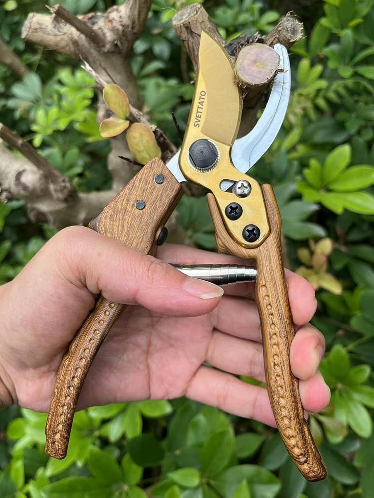 Bukela Bypass Pruning Shears with Japanese Steel Blade, Heavy Duty Garden Shears for Effortless Trimming, Ergonomic Hand Pruners for Trees, Plants & Flowers, 1 Inch Cutting Capacity - Image 2