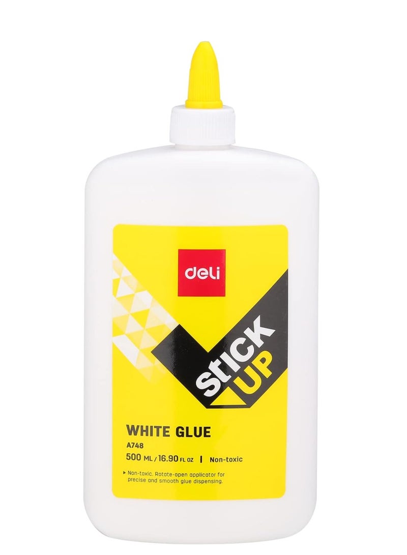 ديلي زجاجة غراء سائل مكونة من قطعتين سعة 500 مل أبيض/أسود/أصفر - Image 2