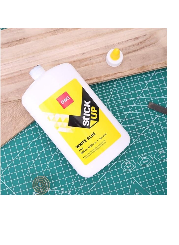 ديلي زجاجة غراء سائل مكونة من قطعتين سعة 500 مل أبيض/أسود/أصفر - Image 4