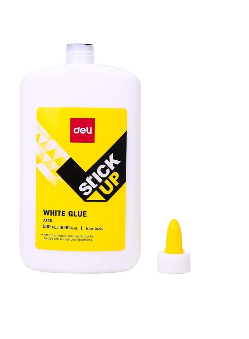 ديلي زجاجة غراء سائل مكونة من قطعتين سعة 500 مل أبيض/أسود/أصفر - Image 3