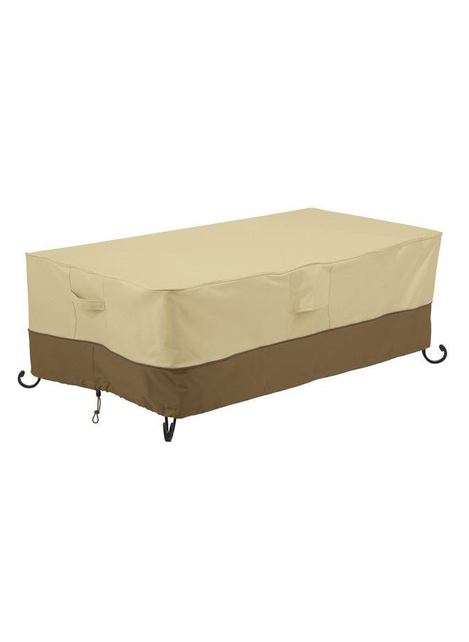 Classic Accessories Veranda Water-Resistant 56 Inch Rectangular Fire Pit Table Cover, Outdoor Table Cover  - Image 1