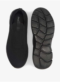 Dash Men Textured Slip-On Sports Shoes with Pull Tabs  - Image 4